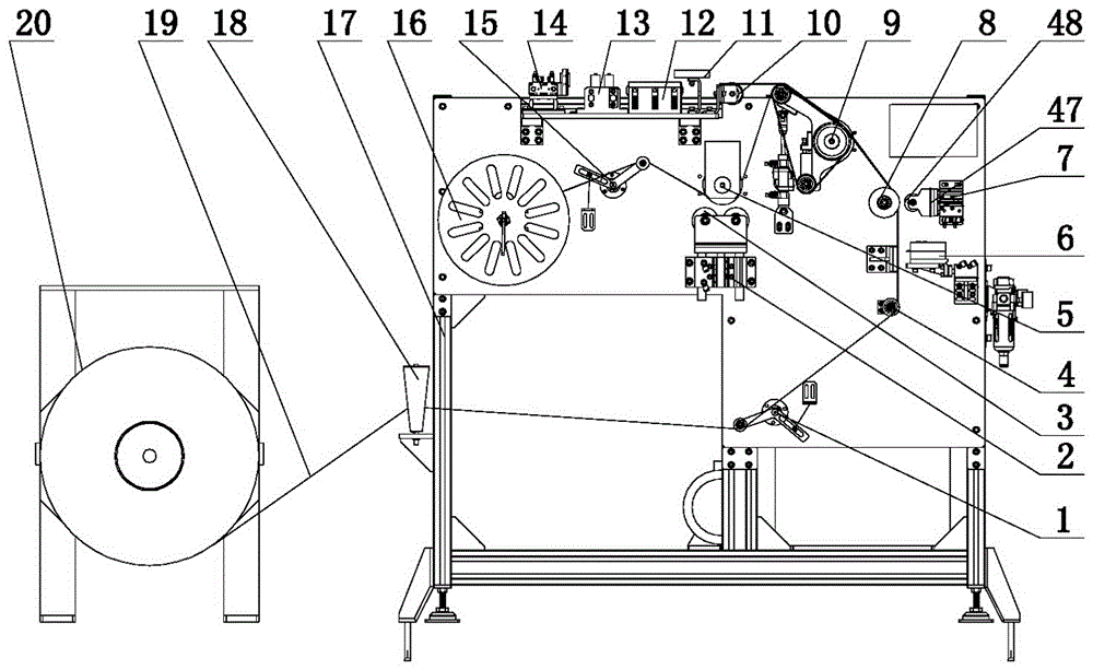 Solar cell module substrate automatic tape machine