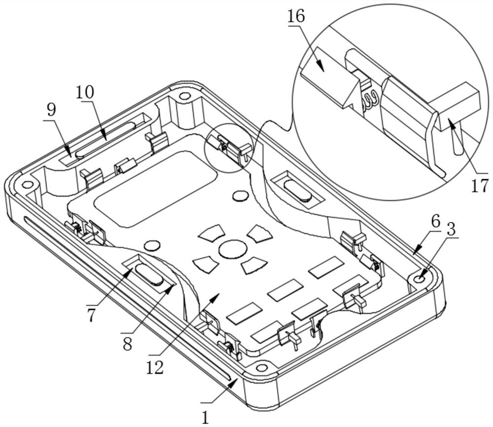 Remote controller internal mainboard self-locking device