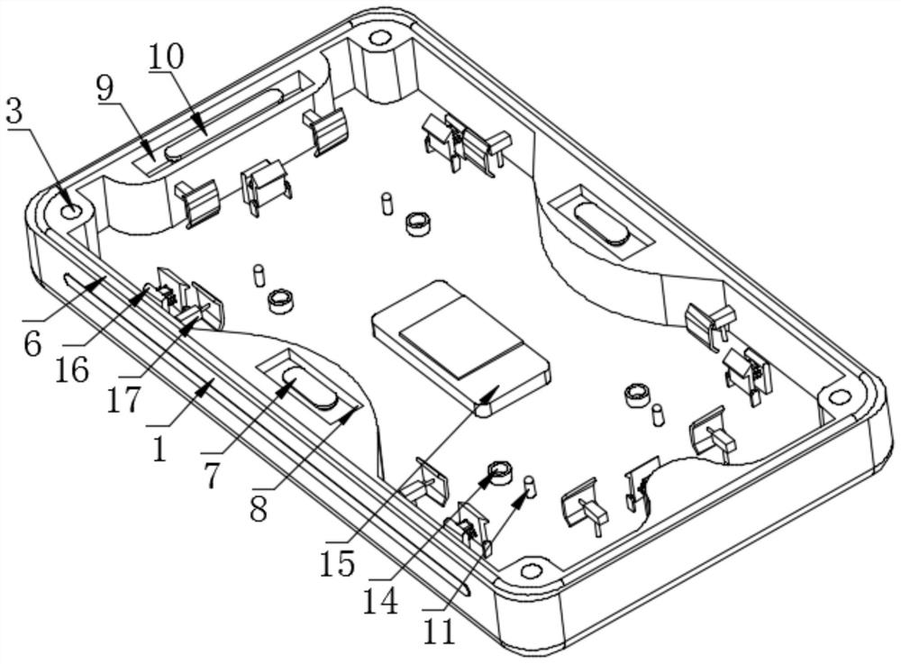 Remote controller internal mainboard self-locking device