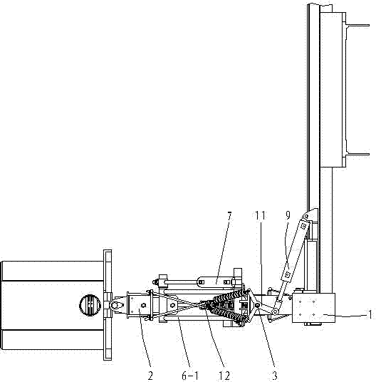 Sweeping and brushing device for road sweeping vehicle