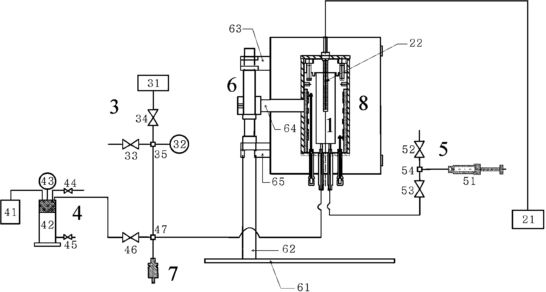 System for artificial synthesis of oil-gas containing fluid inclusion