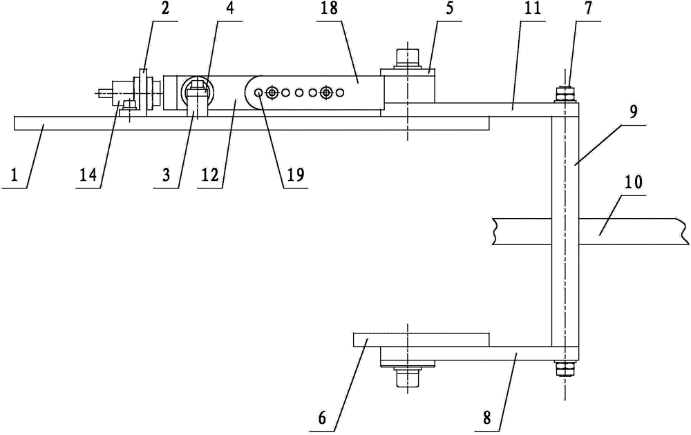 Deflection angle detection device for storage winch rope arranger in double-winch system