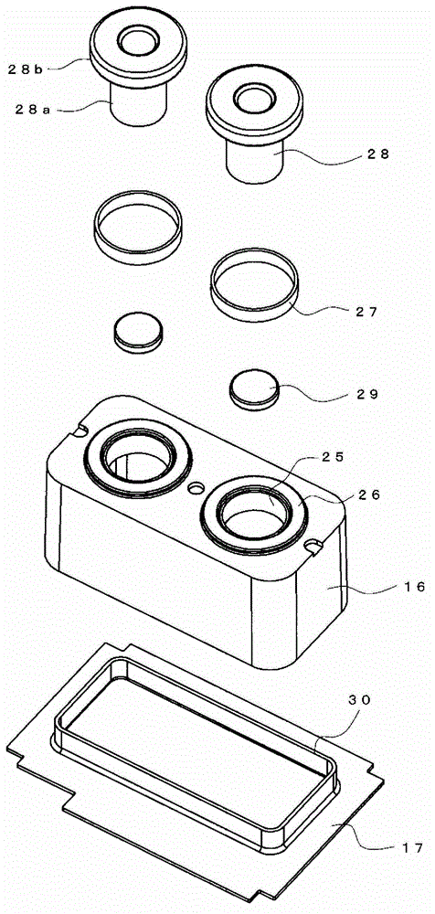 Electromagnetic relay and magnetic reed switch installation structure