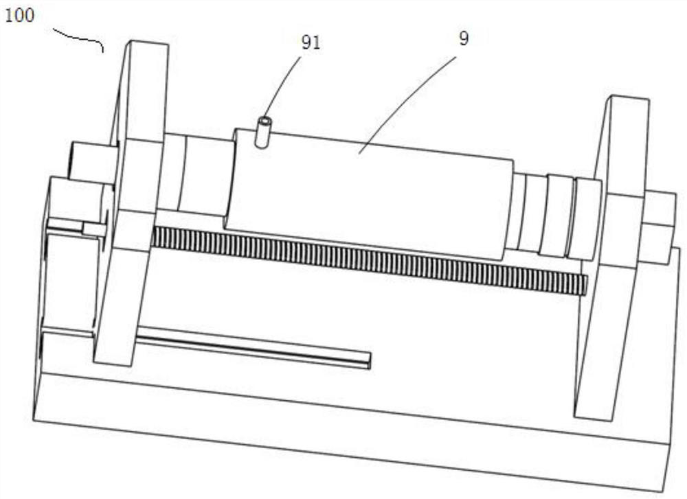 Testing device for downhole tool