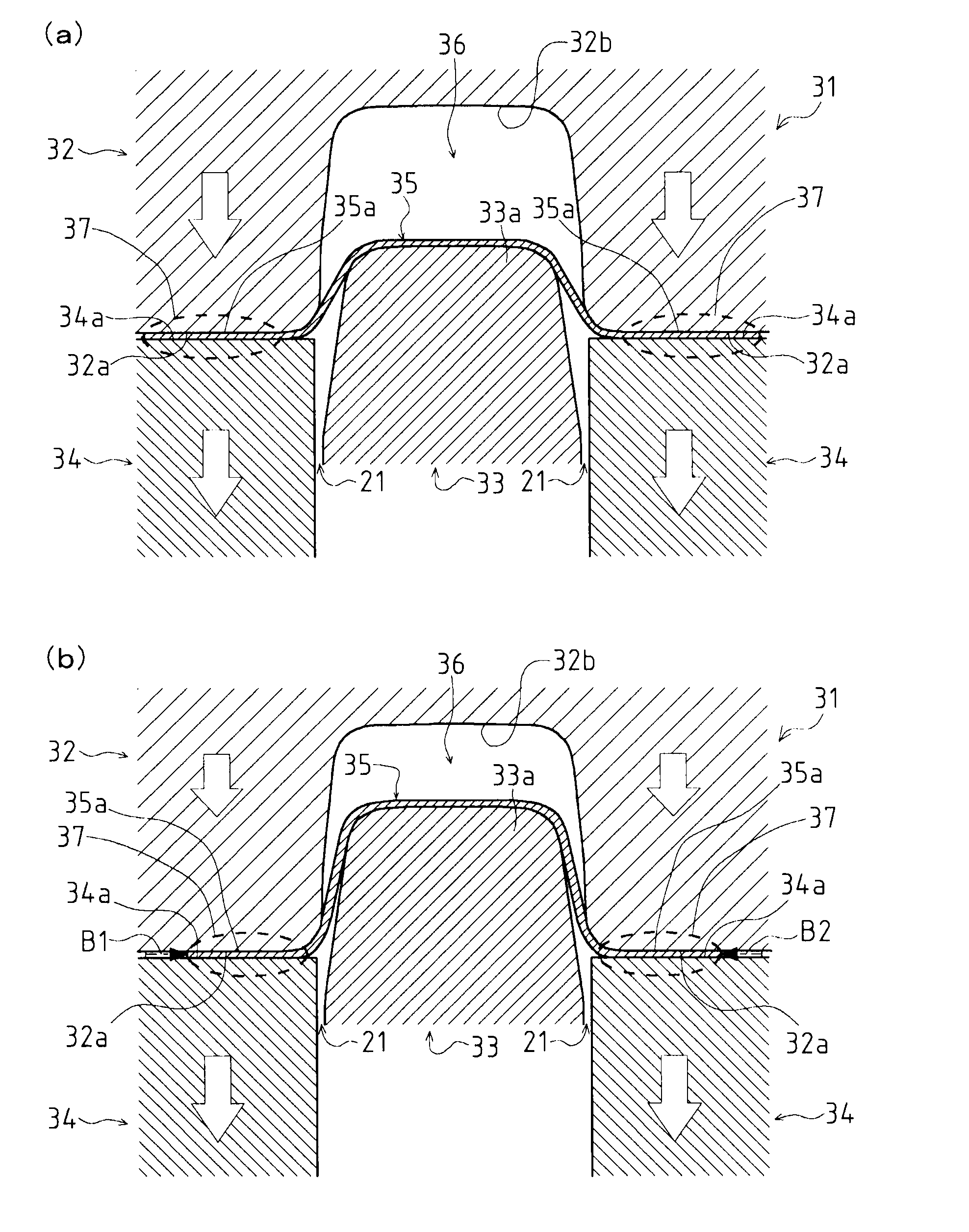 Press-molding mold, and press-molding method