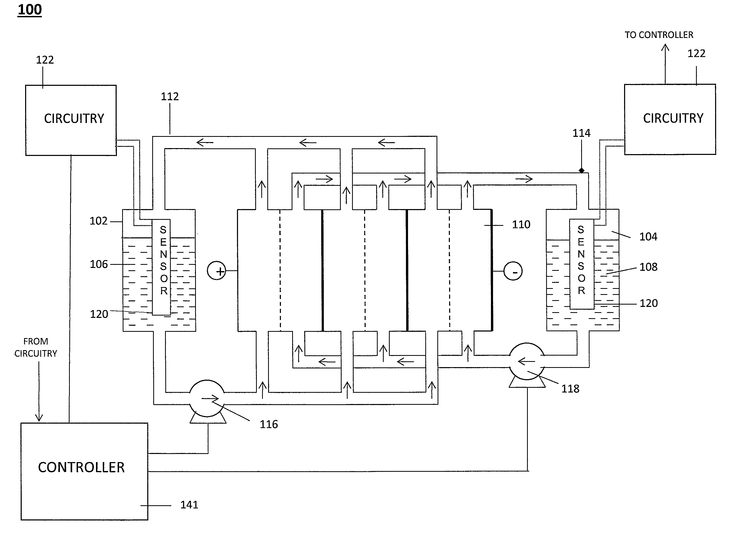 Level sensor for conductive liquids