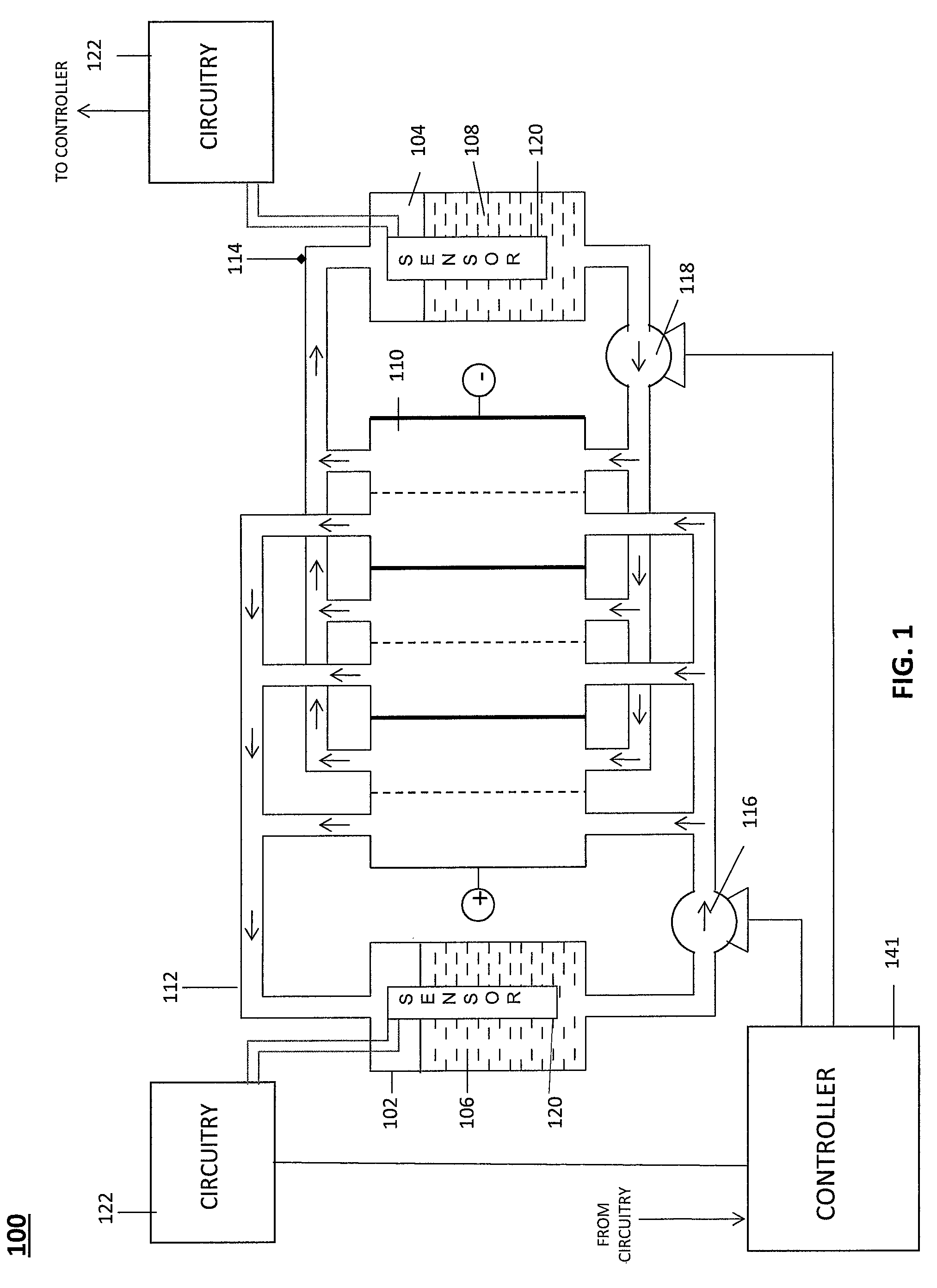 Level sensor for conductive liquids