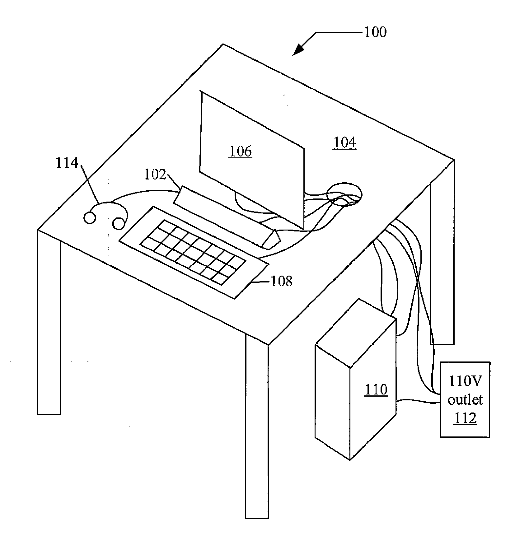 Mid-keyboard-monitor computer-based audio I/O device