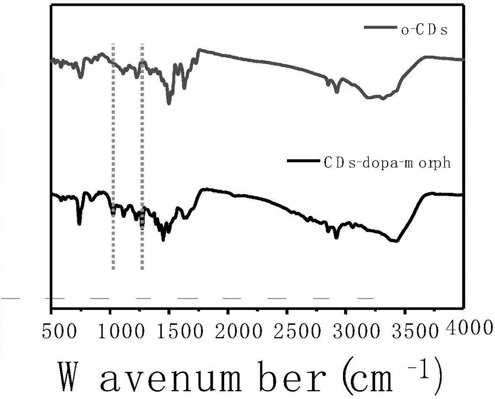 Method for targeted detection of H2S in lysoome through carbon quantum dots