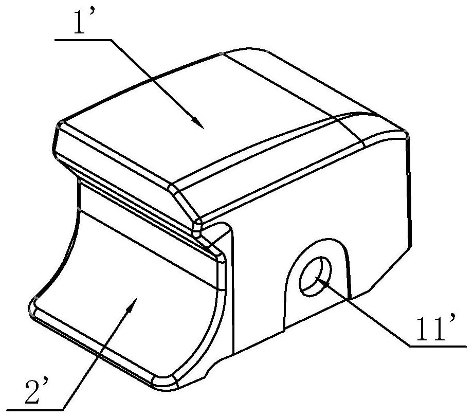 Mold with buckling position inwards pulling function