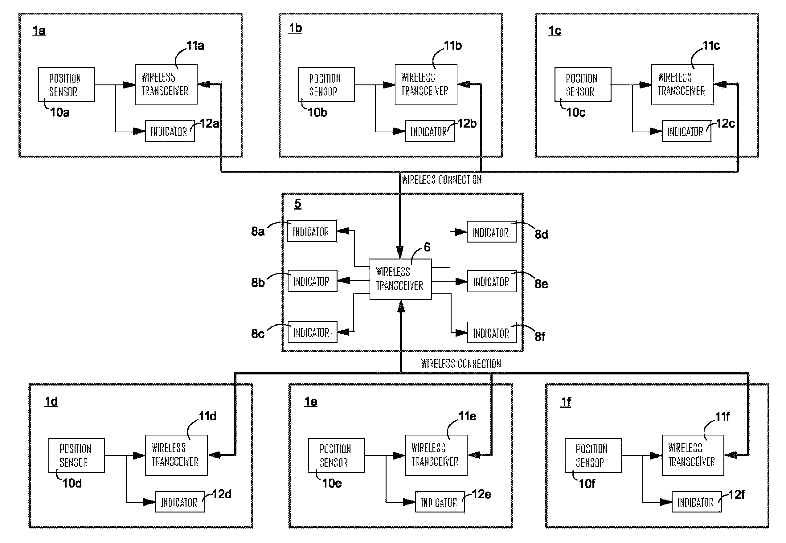 Oil port position sensing device