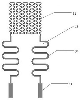 Flexible temperature sensor comprising microstructure and preparation method