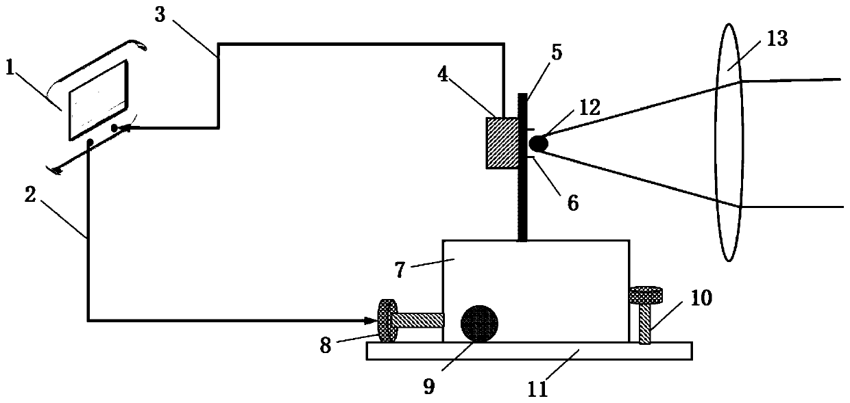 Automatic detecting and positioning device and method of laser spot focus