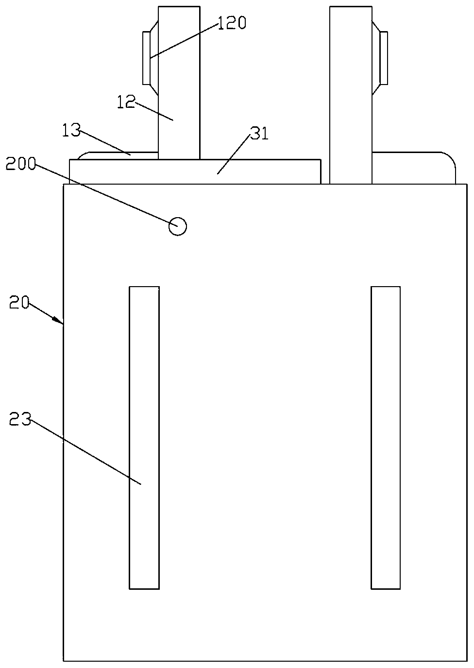 A sliding support seat for hydraulic hammer rotation and transposition