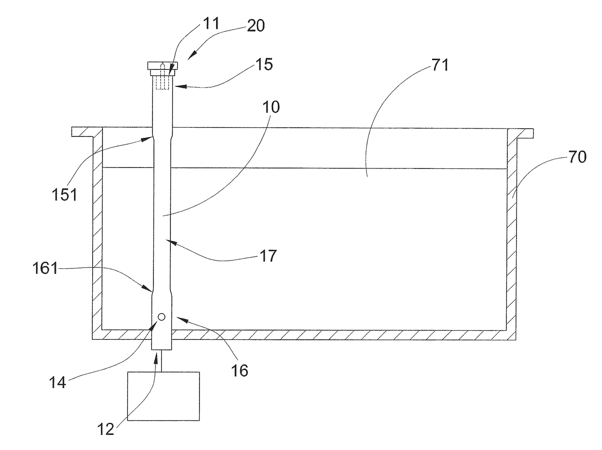 Air inlet arrangement for ice cream or yogurt machine