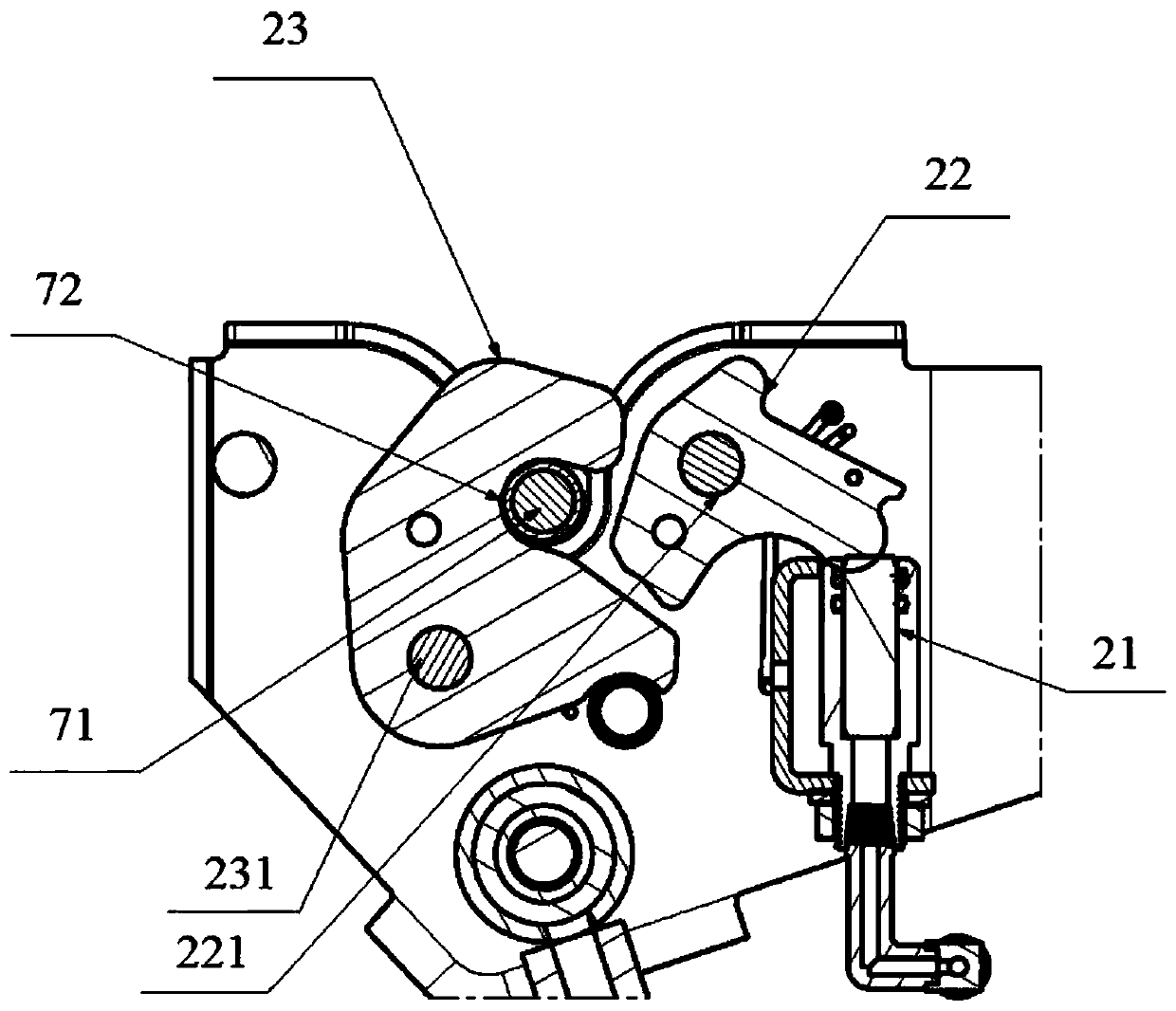 Turnover cab rear suspension assembly