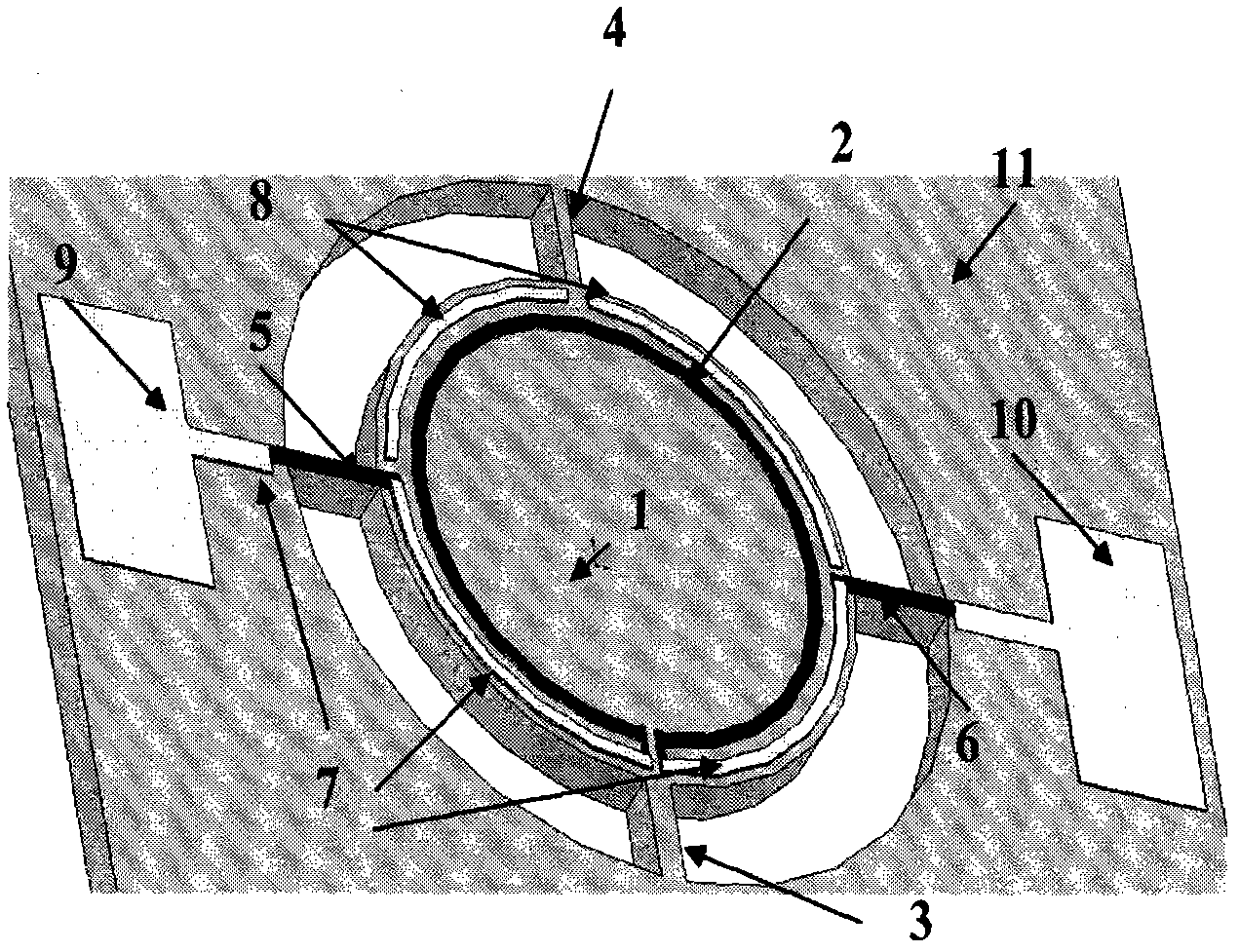 Silicone tunable optical filter and making method thereof