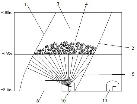 Application of blasting groove broaching method in underground stope of metal mine