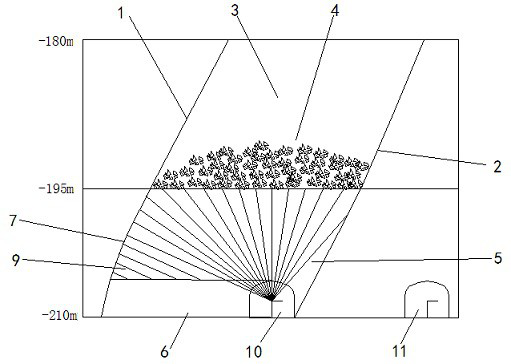 Application of blasting groove broaching method in underground stope of metal mine