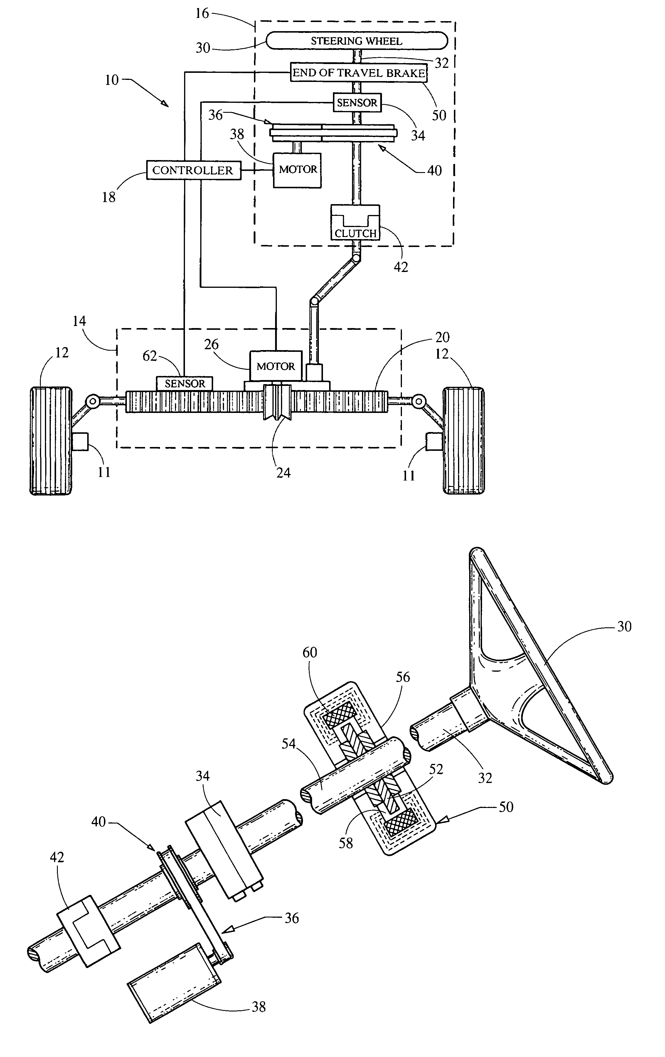 Driver interface system for steer-by-wire system