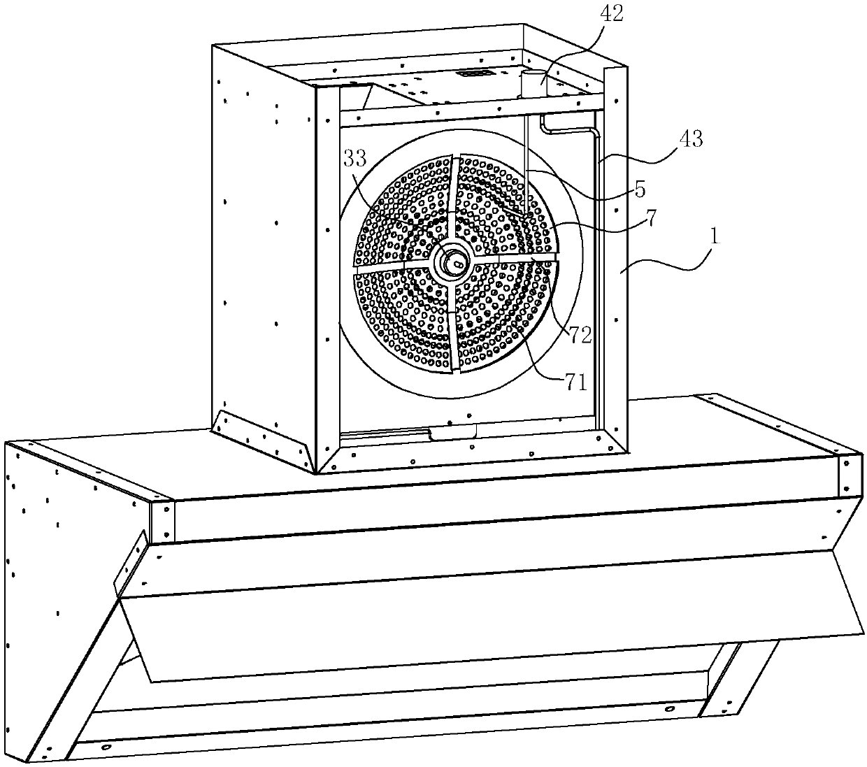 Range hood with self-cleaning function