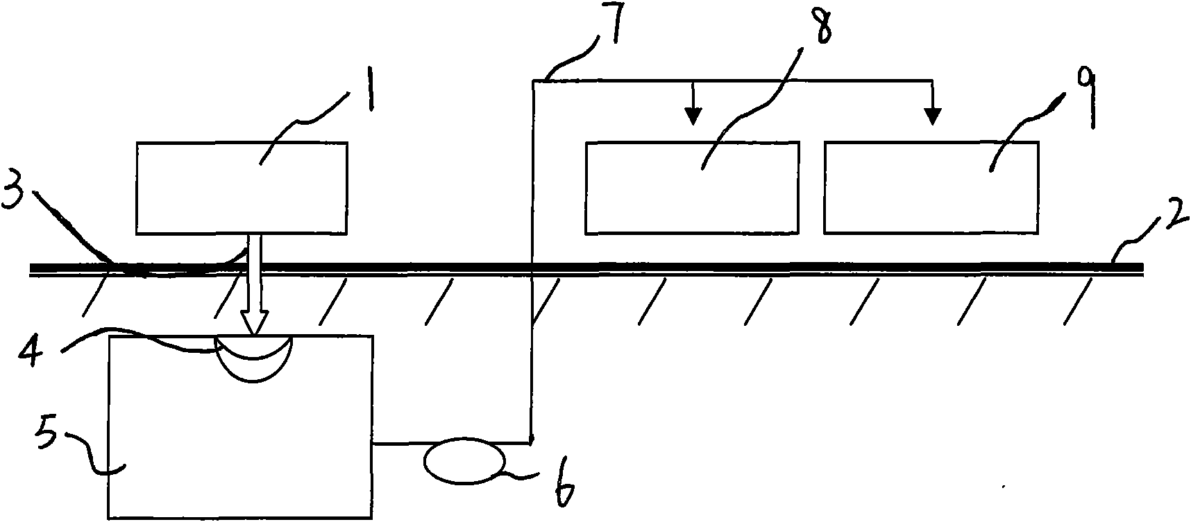 Filament sizing machine condensed water recycling device