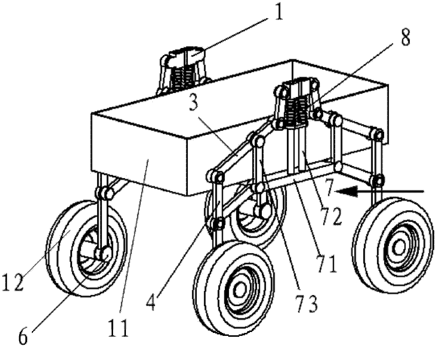 Vehicle chassis height regulating suspension and vehicle with same
