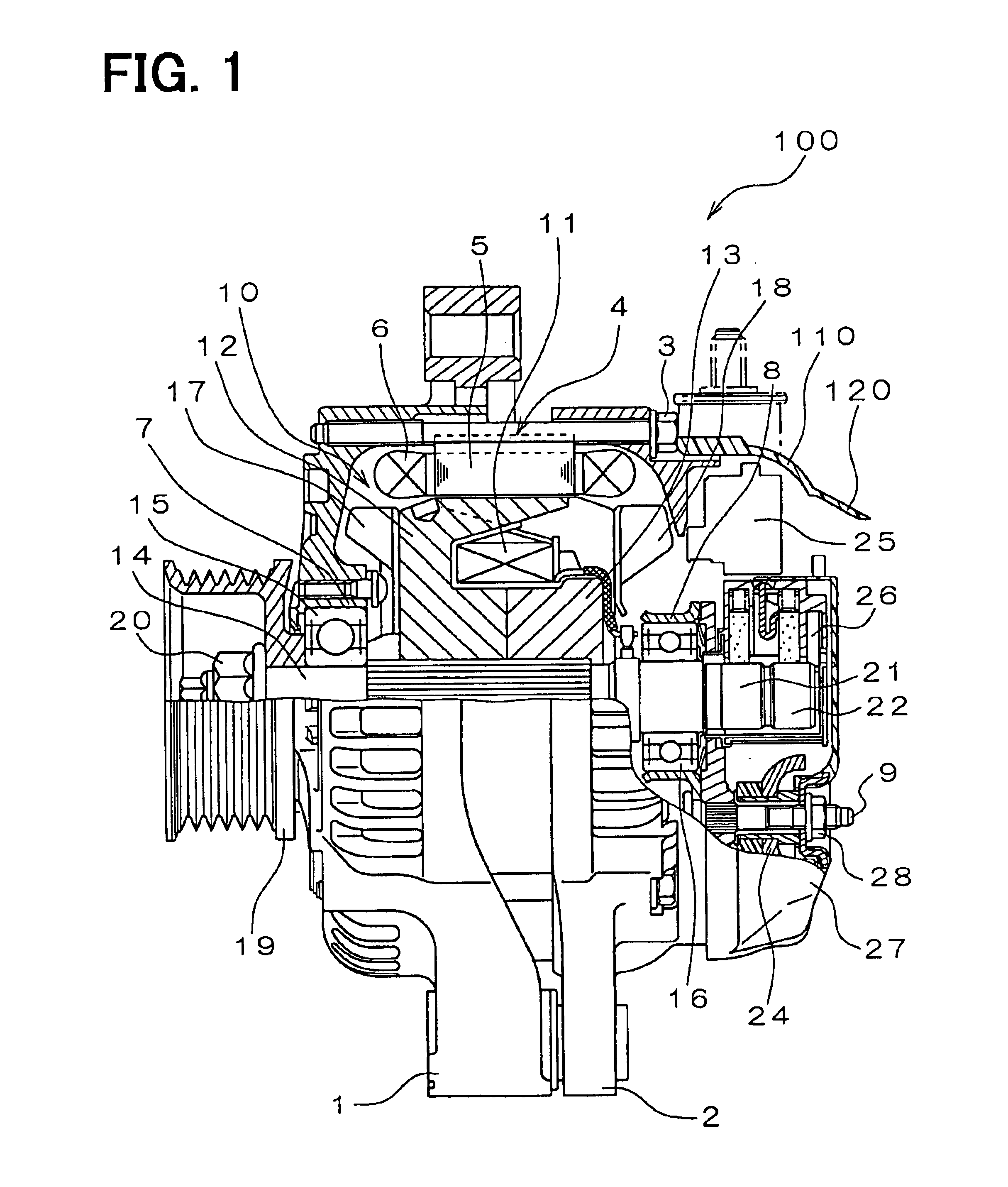 Vehicle AC generator