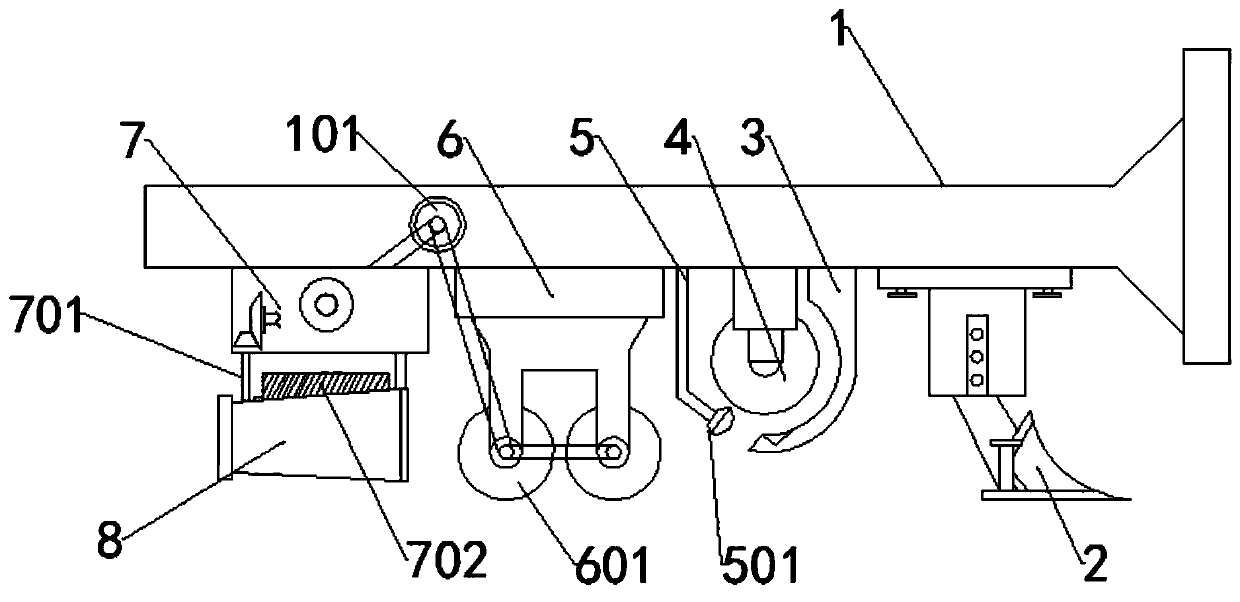 Film mulching machine for garlic sprouts