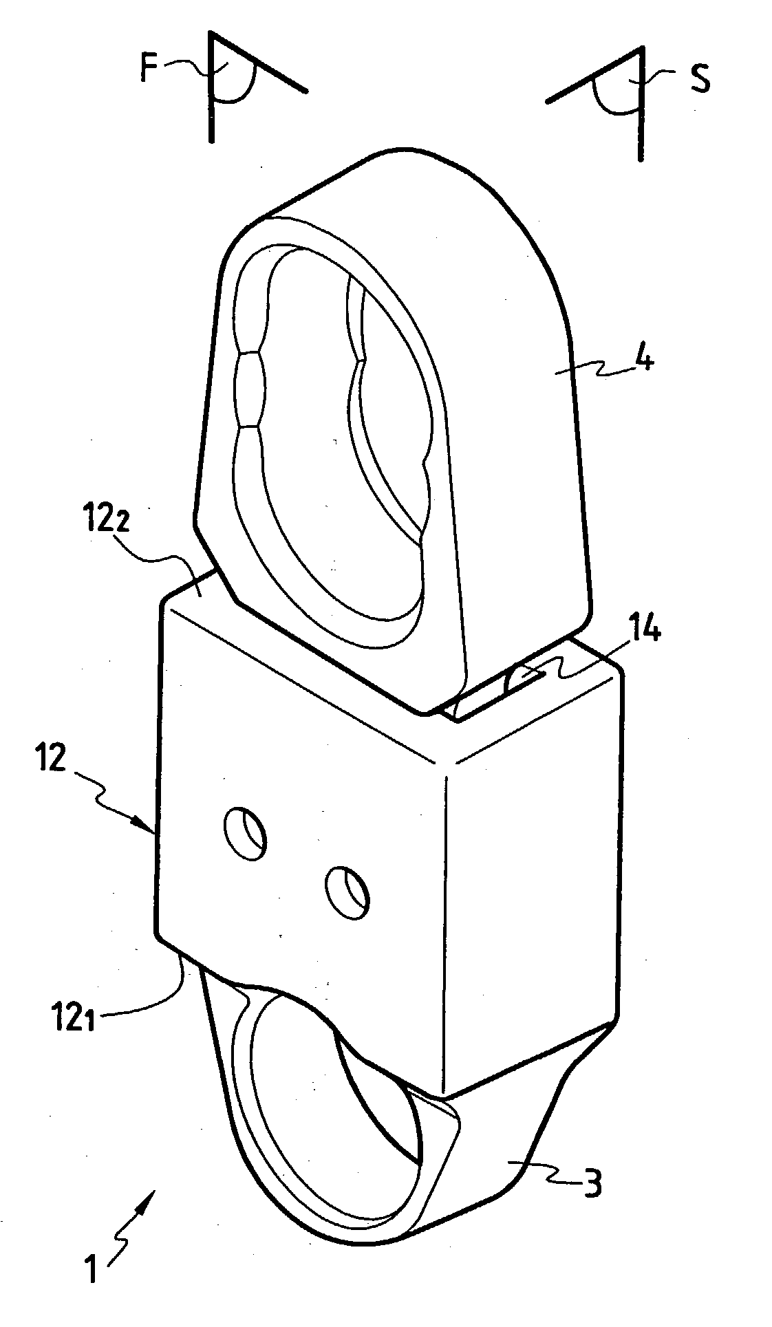 Dynamic intervertebral connection device with controlled multidirectional deflection