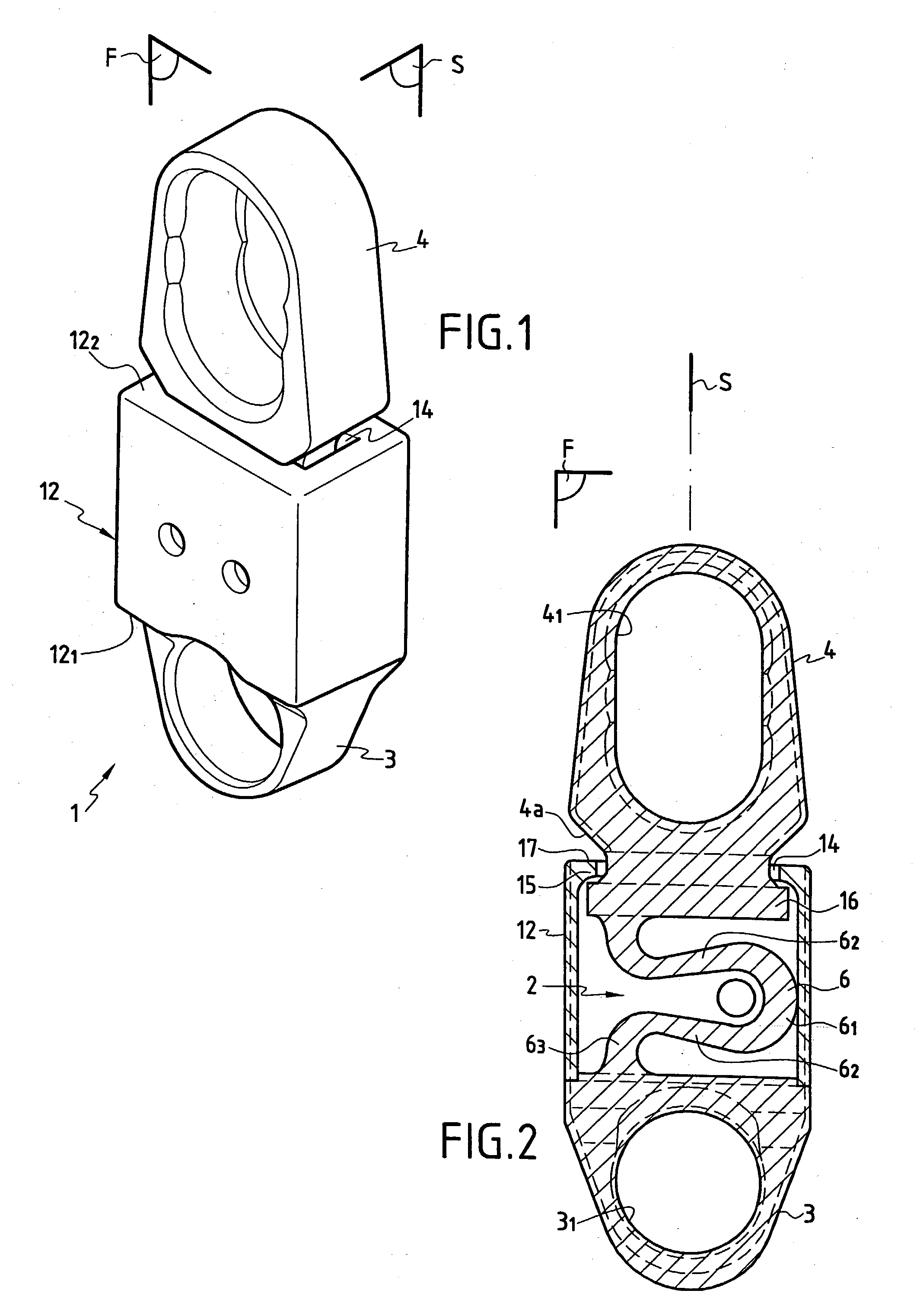 Dynamic intervertebral connection device with controlled multidirectional deflection