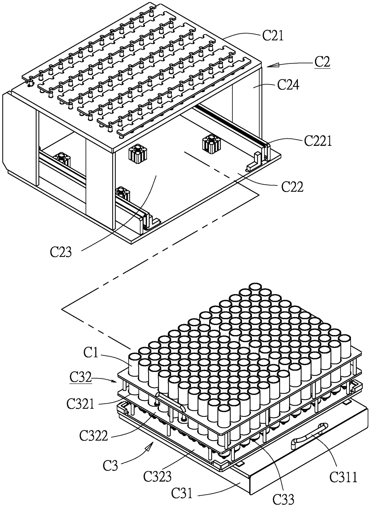 Electronic component sorting box detection method and device