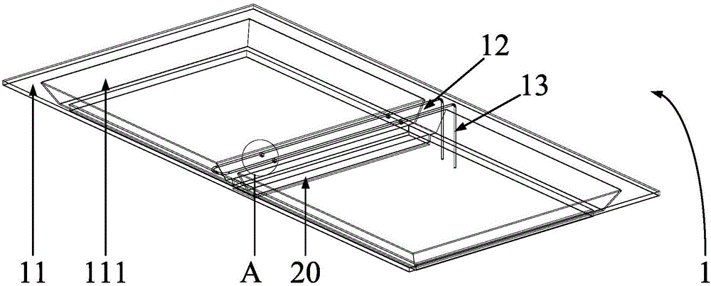 Opening frame structure and refrigeration equipment