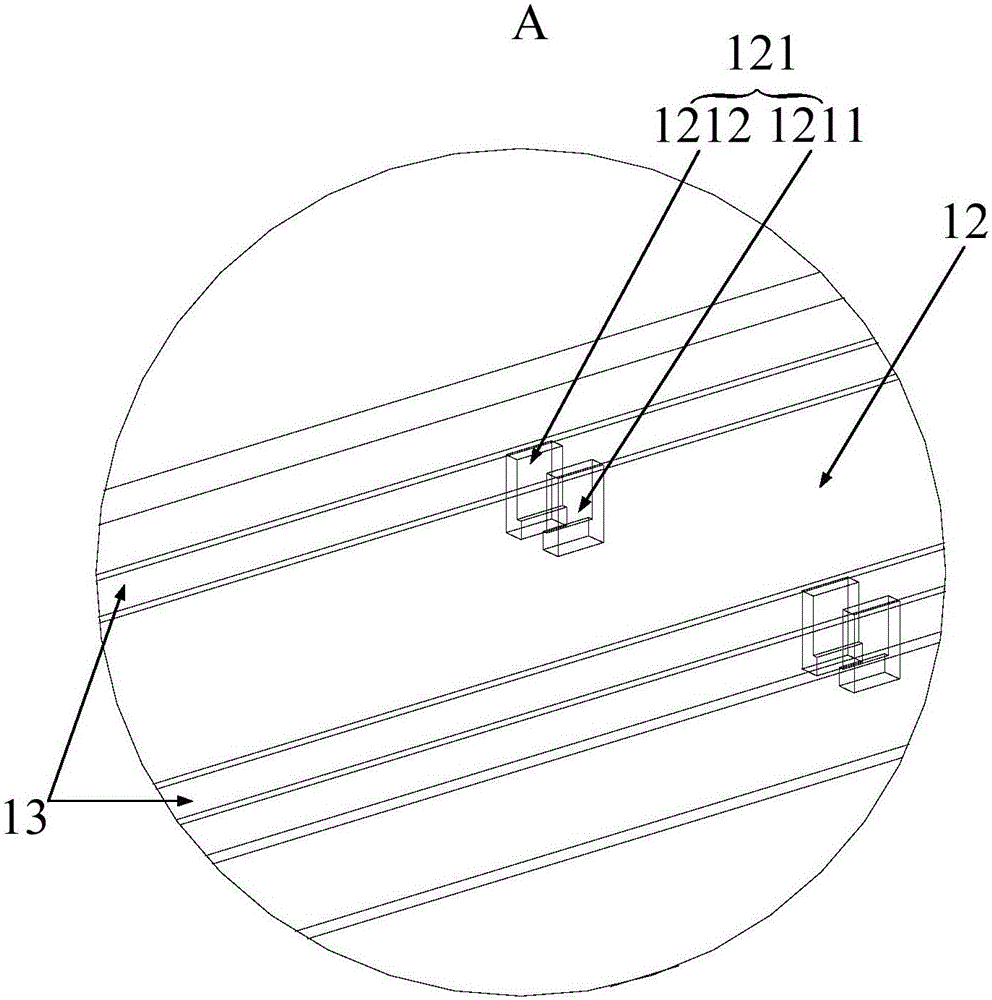 Opening frame structure and refrigeration equipment