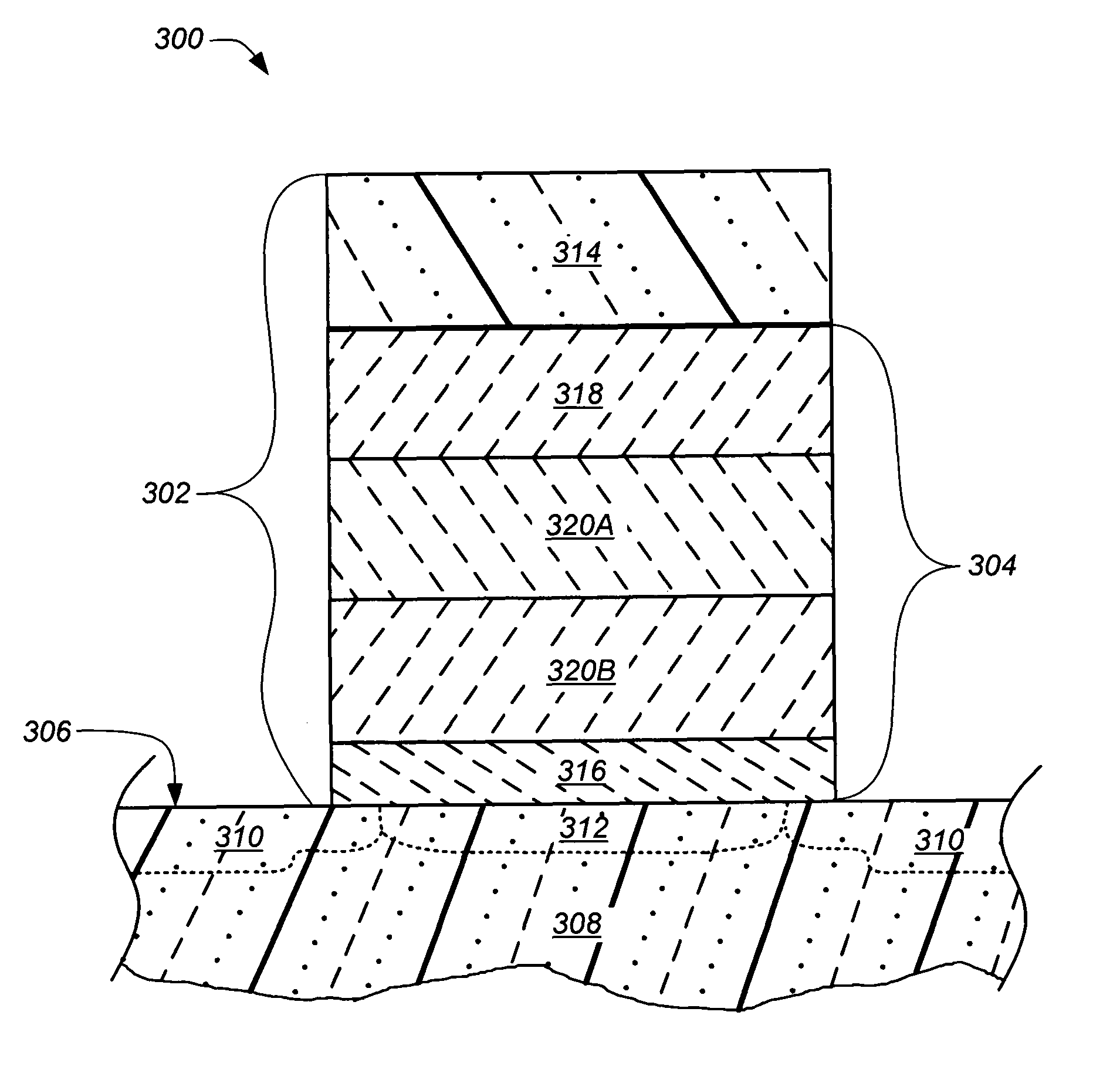 Oxynitride bilayer formed using a precursor inducing a high charge trap density in a top layer of the bilayer