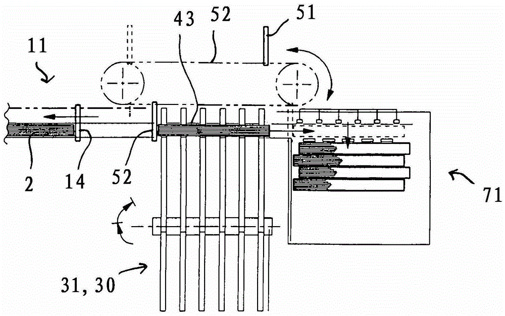 Device for conveying book blocks into the intake channel of subsequent processing equipment