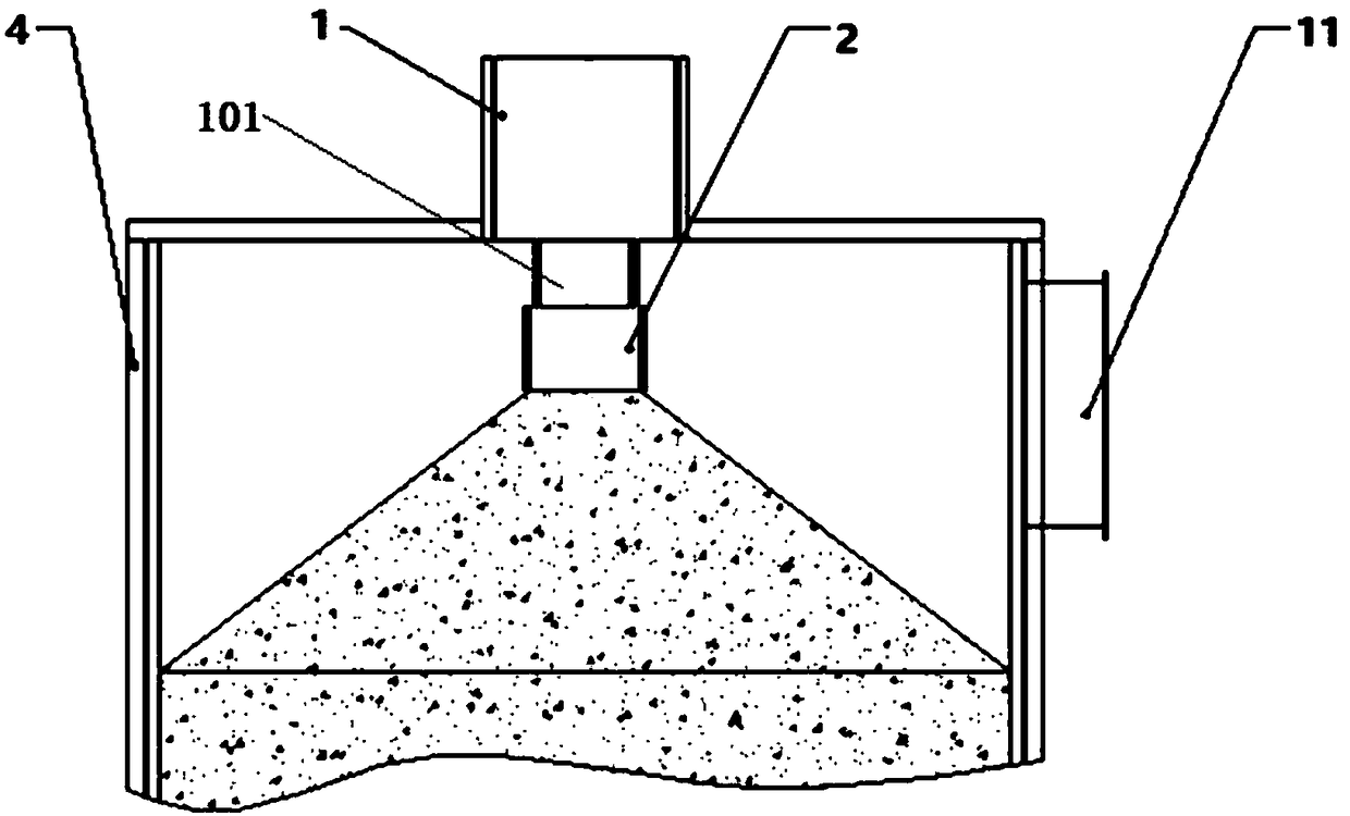 Vertical type sinter cooler with material level adjusting device and sinter cooling method