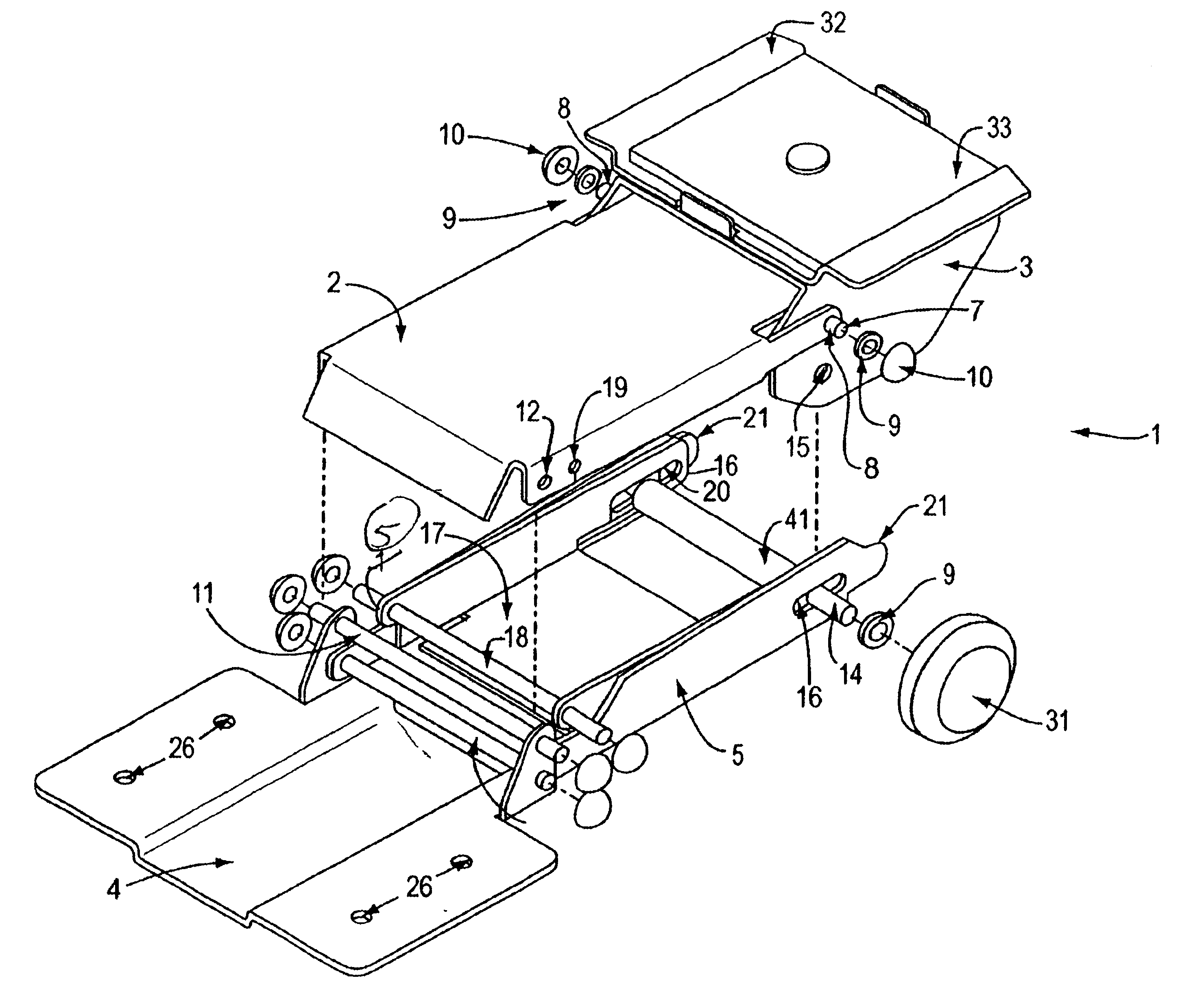 Keyboard support mechanism