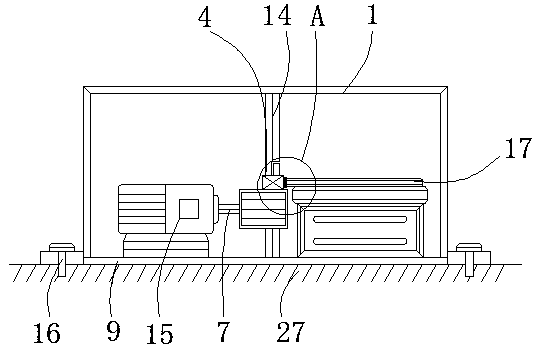 Rotary machine anti-radiation device with detection function