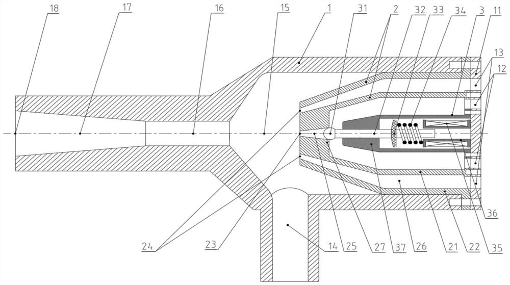 Variable flow type ejector for fuel cell based on electromagnetic control valve