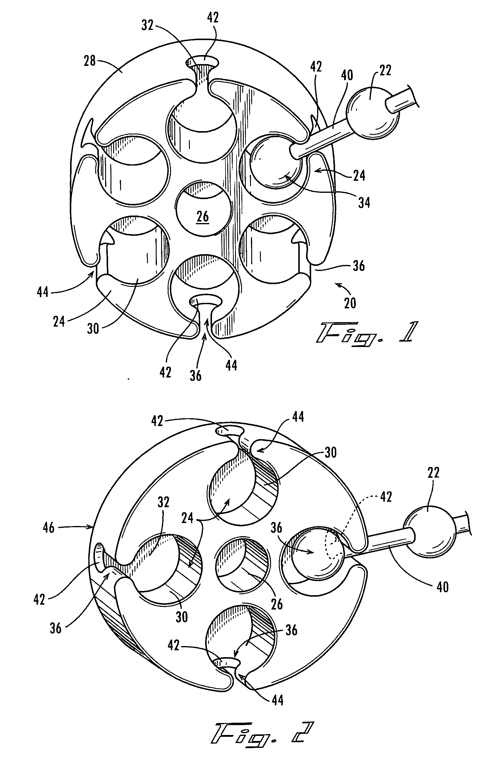 Ball chain and connector for tessellated patterns