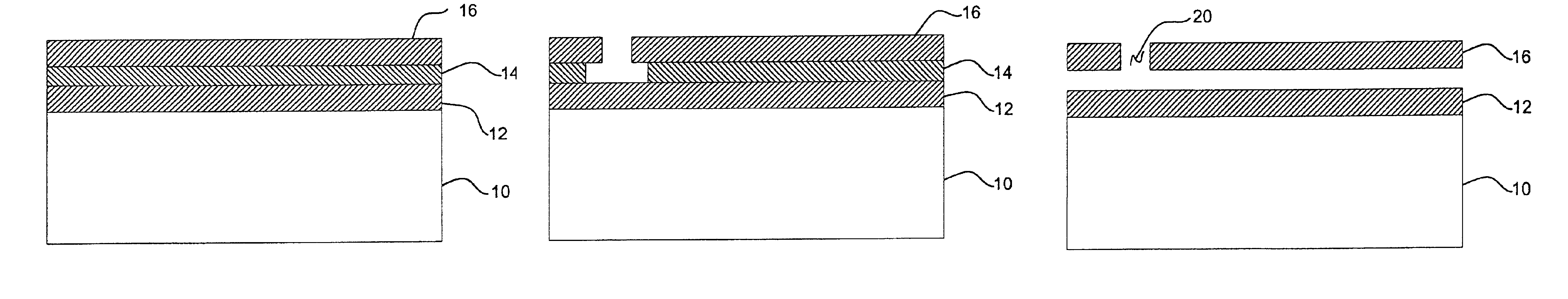 Use of an organic dielectric as a sacrificial layer