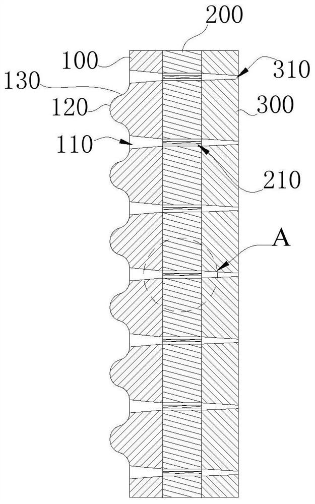 Filtering type non-woven fabric with special-shaped section