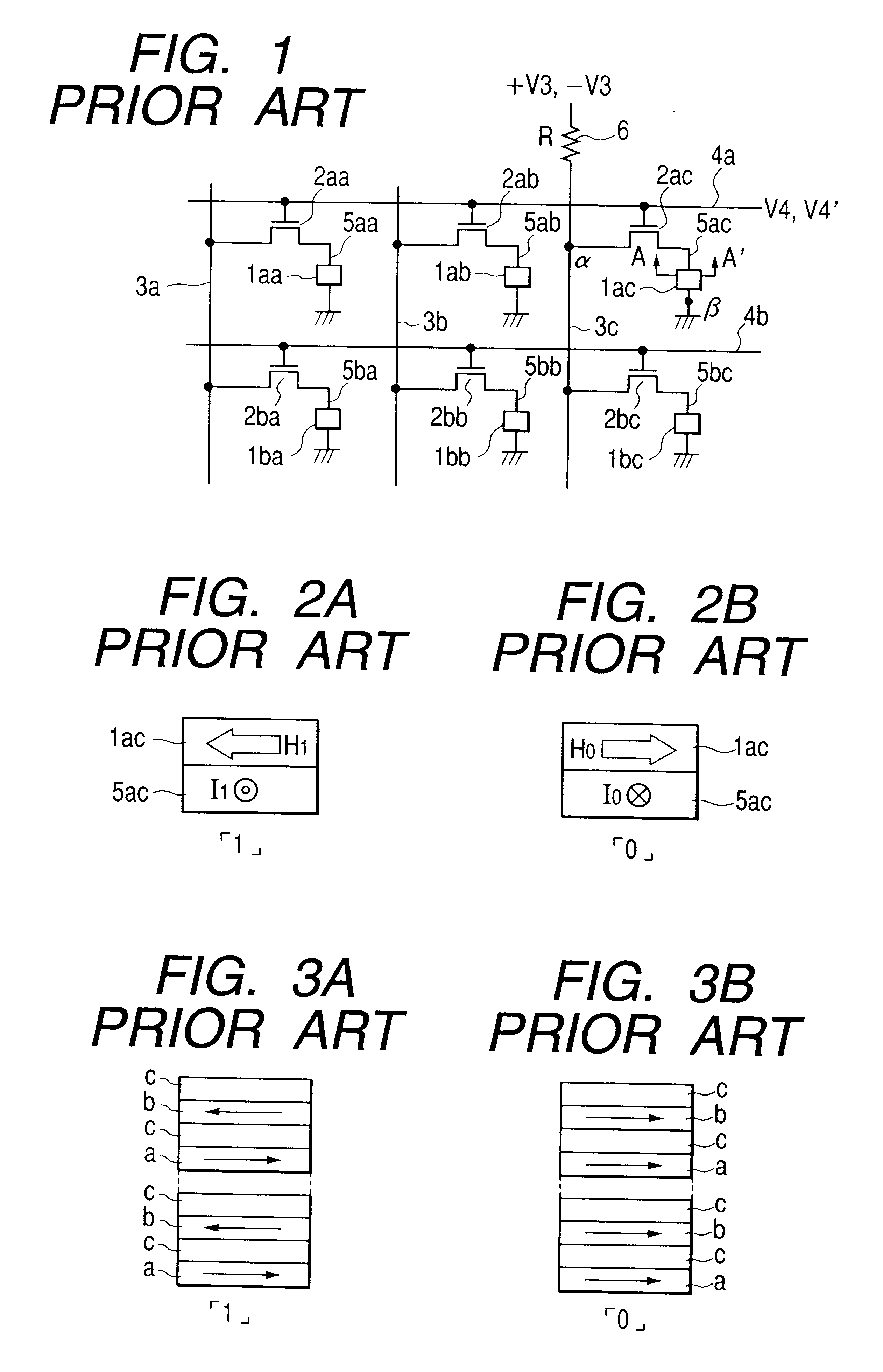 Magnetic thin film memory, method of writing information in it, and me