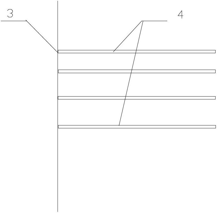 Reinforced gravity type retaining wall antiknock construction