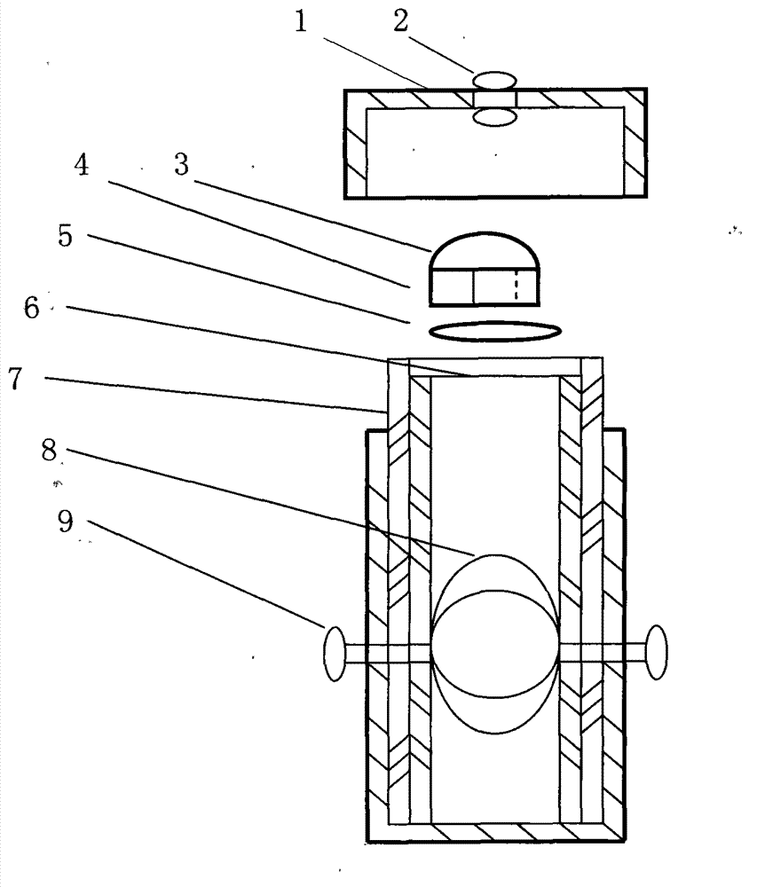 Pocket adjustable protruding crystal mapping microscope