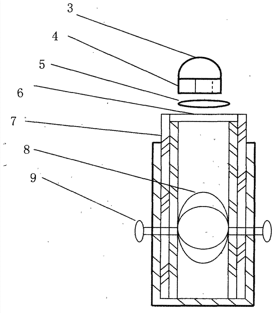 Pocket adjustable protruding crystal mapping microscope