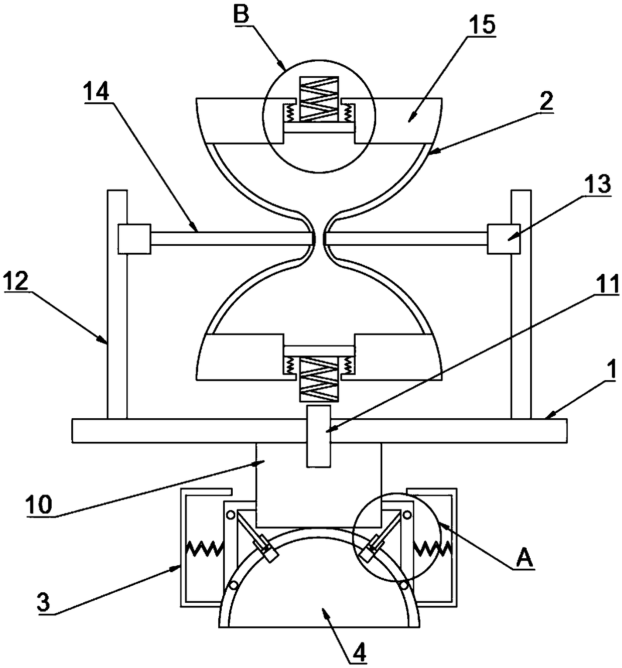 Hourglass holding device