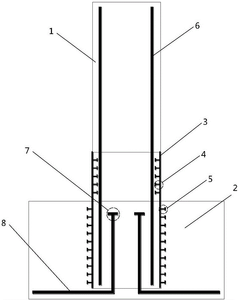 Steel sleeve prefabricated assembly type pier with shear nails