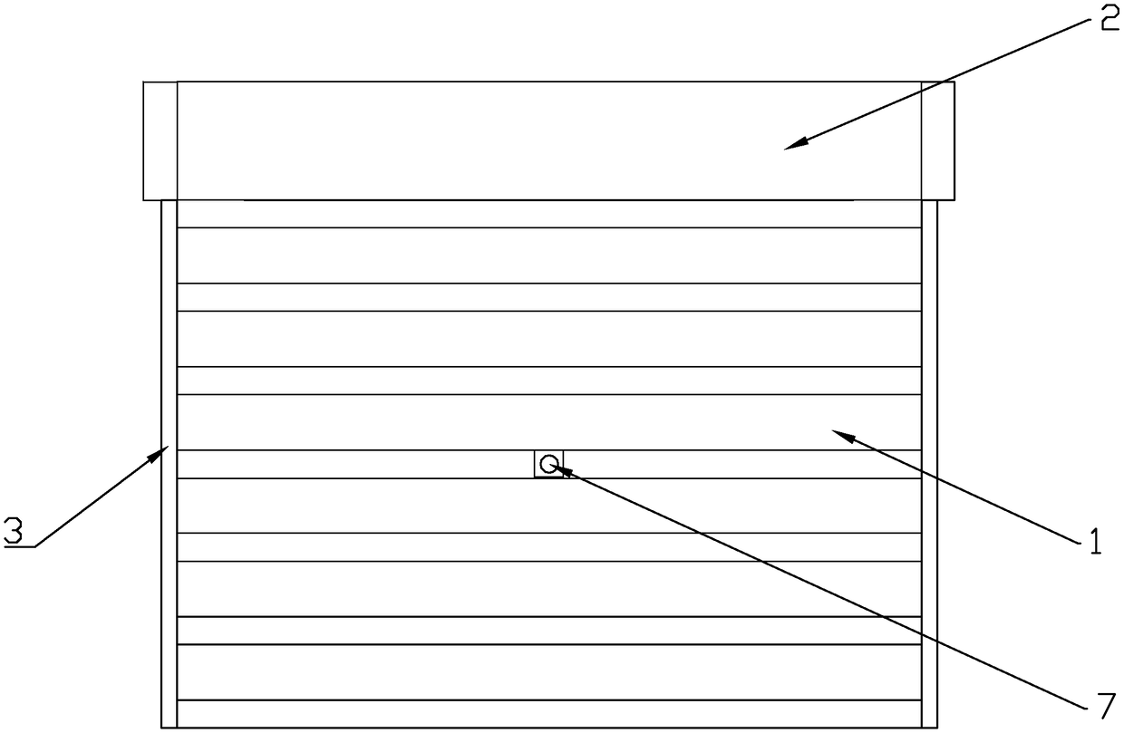 Wind resistance device for roller shutter door